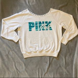 PINK Everyday Lounge Off The Shoulder Sweatshirt